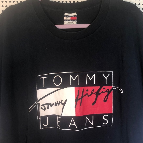 tommy jeans box logo t shirt